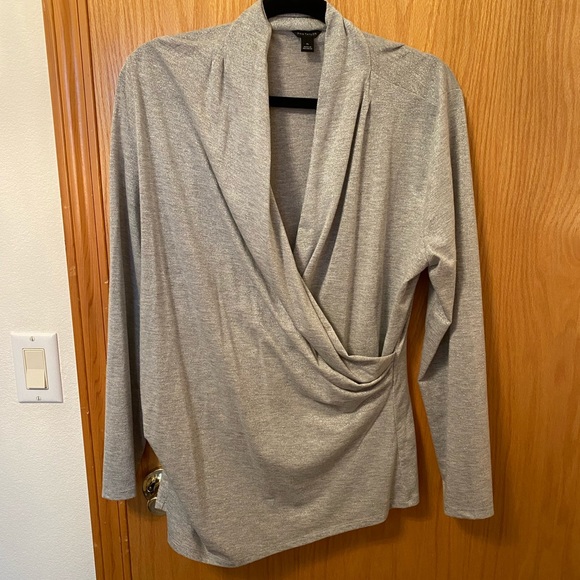 Ann Taylor Tops - X-Large ann Taylor silver sparkly gathered top